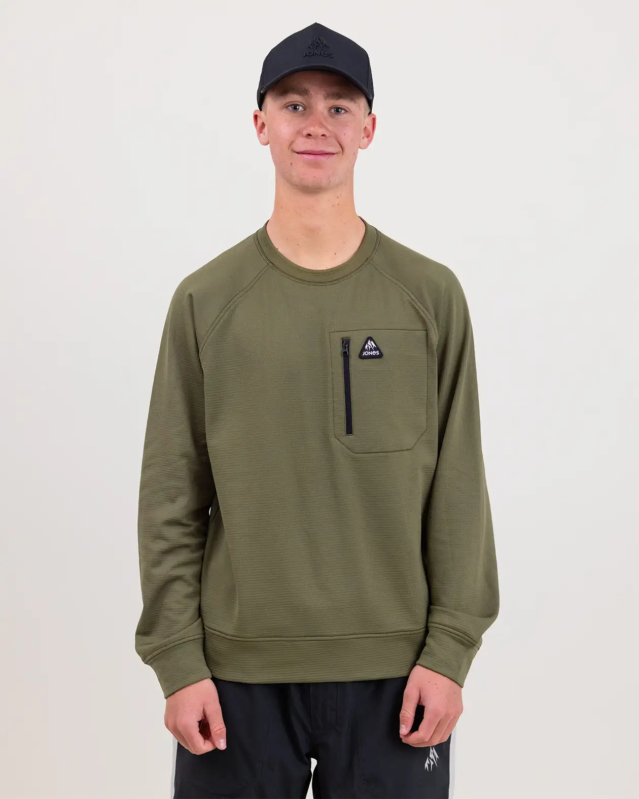 Men’s Flagship Recycled Grid Fleece Crew - Image 10