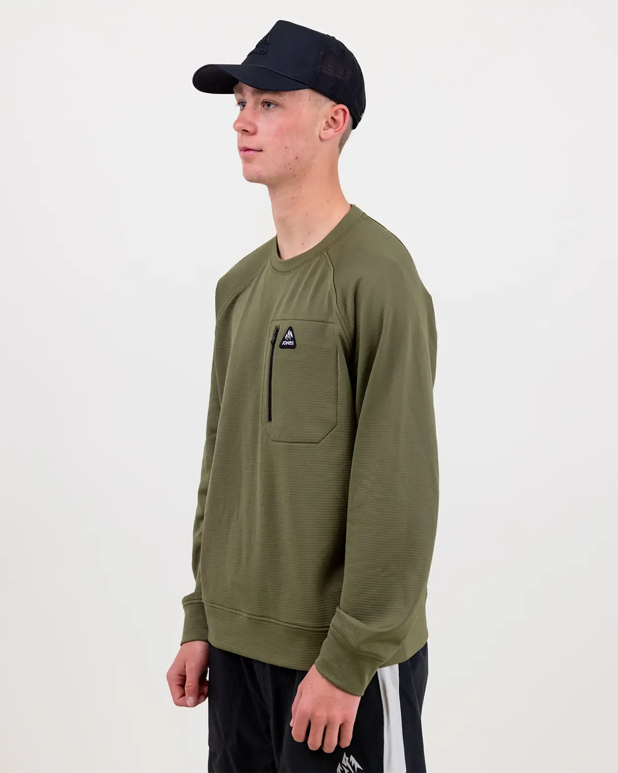 Men’s Flagship Recycled Grid Fleece Crew - Image 12