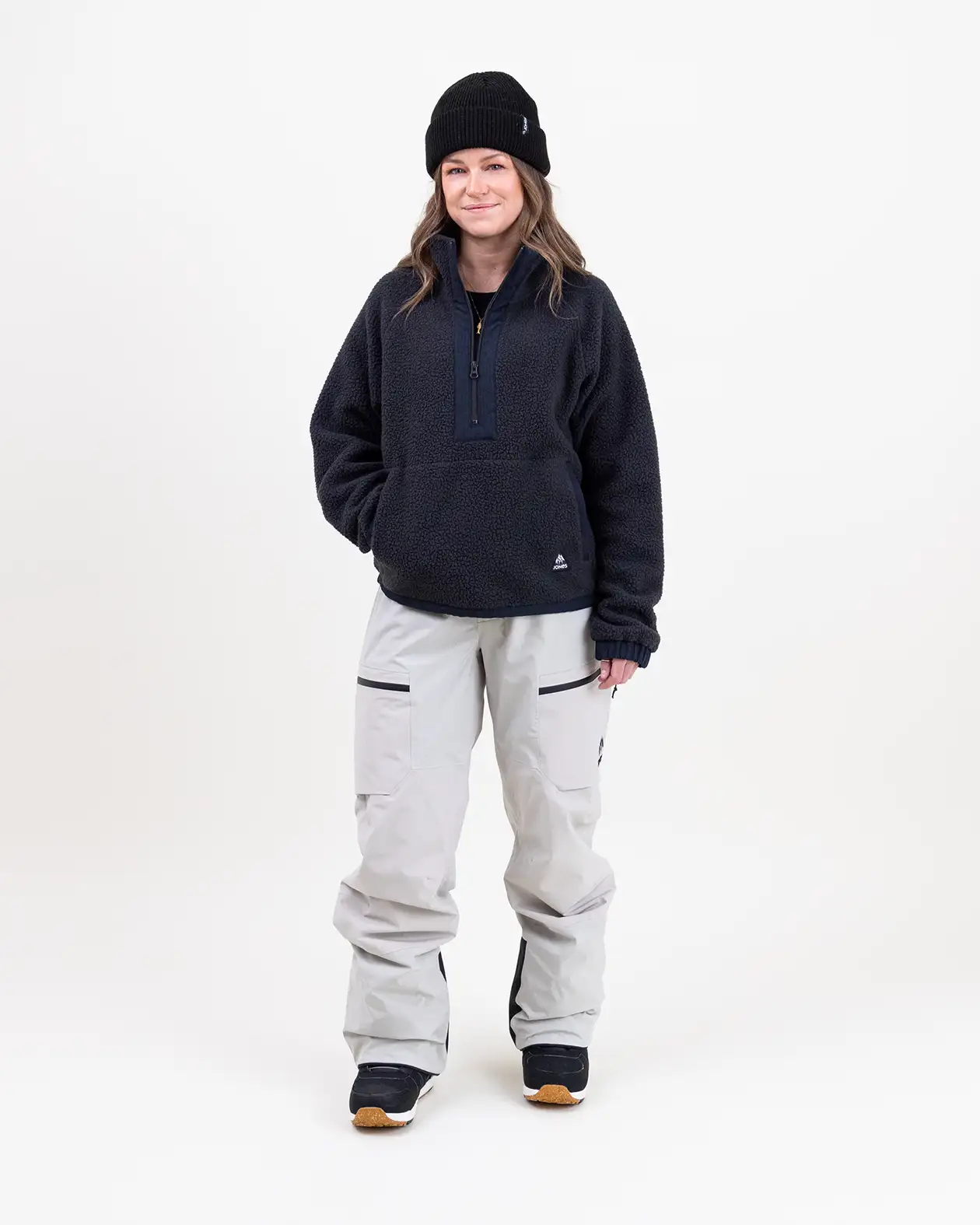 Women’s Campfire Recycled Sherpa Fleece Pullover - Image 5